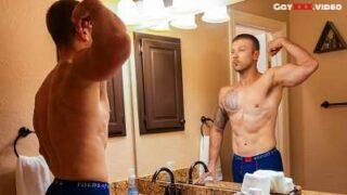 GayHoopla – Strong Man Travis Castro Goes No Cut!